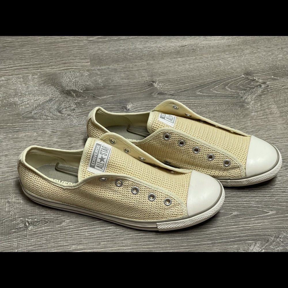 Converse all star low laceless sneakers